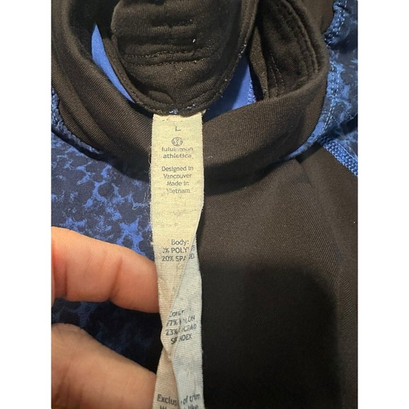 Lululemon Men's Sz Large Assert Short 9" Cannonball Harbor Blue Deep Navy #WX1-5 - Picture 7 of 11